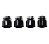 echappement connecteur Pour B&MW M2 M3 M4 F80 F82 F83 F87 Tuyaux D'échappement Voiture Silencieux En Acier Inoxydable Noir Tuyau D'échappement Système D'échappement Tuyau(Frosted)