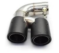 echappement connecteur Pour BM&W Pour 118i F20 F21 1 Pièce Silencieux Voiture Buse 63 Mm Embout D'échappement Double Acier Inoxydable(Carbon Fiber B 120i)