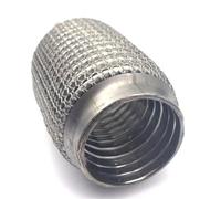 Echappement Coude Tuyaux Tube D'échappement Télescopique Flexible Pour Voiture, 65MM/75MM, Connexion Flexible, Soufflet En Maille D'acier, Tuyau De Silencieux Soudé Universel D'éChappement Tube(65MM-2