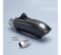 Échappement de Moto 1 Jeu De Silencieux D'échappement Double Sortie 51 Mm pour Moto pour Kawasaki H2 Z1000, pour Y-AMAHA MT09, pour Suzuki GSXR1000