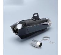 Échappement de Moto Silencieux D'échappement De Moto 51 Mm en Fibre Carbone À Double Sortie pour Kawasaki H2 Z1000, pour Y-AMAHA MT09, pour Suzuki GSXR1000
