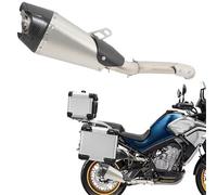 Échappement de Moto Silencieux D'échappement Modifié avec Protection Thermique pour Collecteur Central pour Moto pour CFMOTO 800MT pour Touring Sport 2021 2022