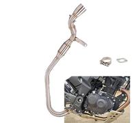 Échappement de Moto Silencieux en Acier Inoxydable 50,5 Mm pour H-Onda CBF190TR CB190R 2019-2020 Échappement Moto Tuyau De Liaison Central Avant