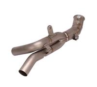 Échappement D'échappement Moto sans Lacet Modifié pour YZFR1 pour YZF R1 2009-2014 Éliminateur Tuyau Liaison Intermédiaire Catalyseur Silencieux Amélioré D'échappement Tuyaux(A)