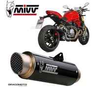 Mivv Gp Ducati Monster 821 2018-20/monster 1200 2017-21 D.041.l2p Homologated Slip On Muffler Doré Homologated