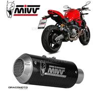 Pot D'echappament MIVV MK3 Carbone pour DUCATI MONSTER 821 2018 > 2020