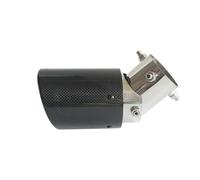 Échappement Embout De Silencieux D'échappement Fiber Carbone Angle Réglable Bord Bouclé Pour Toyota Pour Nissan Etc SortiesTuyau(Matte In 60mm Out 114mm)