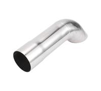 Échappement Embout D'échappement Rabattable Acier Inoxydable T304 Entrée ID 51mm Tube Coudé À Mandrin Longueur 230mm 125 Degrés SortiesTuyau(Black ID 89mm)