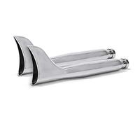 Echappement Fishtail Paire pour Yamaha XVS 950 A Midnight Star Chrome
