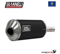 Echappement Giannelli Piaggio MP3 400LT/RST 07/10 Maxi Oval alu noir homologu