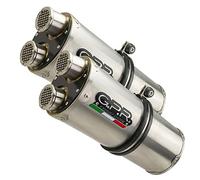 Echappement Gpr Aprilia Etv Caponord 1000 Rally 2001/07 Paire d'échappement homologués catalysés avec raccord double inox