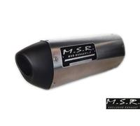 ECHAPPEMENT HOMOLOGUÉE MSR SCOOTER PEUGEOT GEOPOLIS 250 MOTEUR PIAGGIO 2005 2006 2007 2008 2009 2010 2011 2012 QUADSTREET TWO-TONE ACIER INOXYDABLE FIN DE SÉRIE