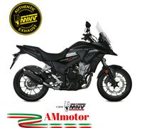 Pot D'Echappament MIVV Suono Noir Inox Noir kat pour HONDA CB 500 X 2017 > 2020