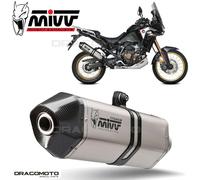MIVV Silencieux Slip-On Speed Edge H.079.lrx Honda CRF1100L Africa Twin 2020-24 Argenté Homologué