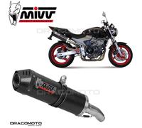 MIVV Silencieux échappement H.020.LEC Ovale Carbone-Carbone pour Honda Hornet 600 2003-2006