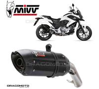 MIVV Silencieux Slip-On Suono H.046.L9 Honda Integra/NC 700/750 S/X Homologué Argenté