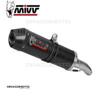 MIVV Silencieux Slip-On Oval H.064.lec Honda VFR 800 F 2014-2020 Argenté Homologué