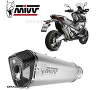 Mivv Delta Race Honda X-adv 750 2017-24 H.066.ldrx Homologated Slip On Muffler Argenté Homologated