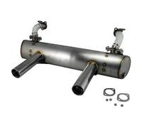 Échappement Inox Vintage Speed Hi Performance double sortie avec réchauffeur pour VOLKSWAGEN Coccinelle et Karmann Ghia avec moteur type 1 (1300-1600cc)
