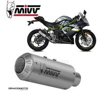 MIVV Silencieux Slip-On Mk3 en acier inoxydable pour Kawasaki Ninja 125 2019-2024