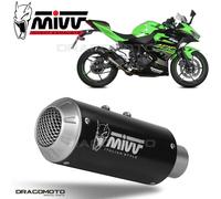 MIVV Silencieux Slip-On Mk3 K.047.SM3B pour Ninja 400/Z400 2018-20 Argenté Non homologué