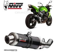 Mivv Gp Kawasaki Z750 2007-14 K.018.lxb Homologated Slip On Muffler Argenté Homologated