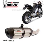 MIVV Silencieux d'échappement Suono Steel K.018.L7 pour Kawasaki Z750 07/12