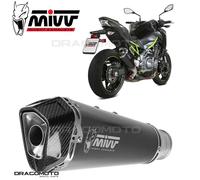 MIVV Silencieux Delta Race Steel Black casquette carbone Kawasaki Z900
