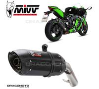 MIVV Silencieux Slip-On Suono Kawasaki ZX-10 R/rr/se 2016-24 K.042.l9 Homologué Argenté