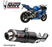 MIVV Échappement K.009.LXB pour Kawasaki ZX-6R/636 2003-2004 Noir Inox