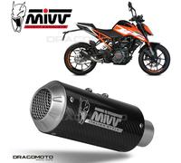 MIVV Échappement Slip-On KT.019.SM3C pour KTM RC 125 2017-2020 – Non homologué argenté