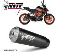 MIVV échappement Slip-on X-M1 KT.025.LC4B KTM 125 Duke 2021-23 homologué argenté