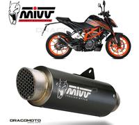 Pot D Echappament slip-on MIVV GP PRO Black Inox noir kat KTM 125 DUKE 2021 2023