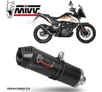 MIVV Silencieux Oval KTM 390 Adventure 2020-24 KT.024.L3C Slip-on Argenté Homologué