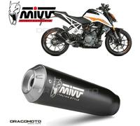 MIVV échappement Slip-on X-M1 KT.025.LC4B KTM 125 Duke 2021-23 homologué argenté