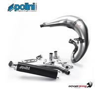 Pot Moto polini for Race Compatible avec rieju MRT/Pro/Trophy/Replica sil Noir - Haut Droit