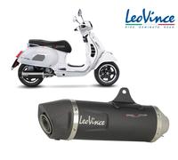 Leovince Nero Vespa Gts 300 I.e Abs 19-20/sei Giorni 300 Abs 19-20 Not Homologated Slip On Muffler Noir Not Homologated