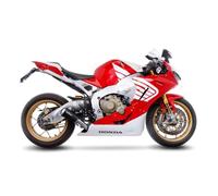 Leovince Lv-10 Black Edition Honda Cbr 1000 Rr 17-19/cbr 1000 Rr Abs 17-19 Not Homologated Slip On Muffler Rouge Not Homologated