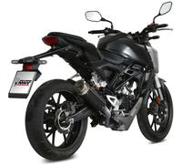 Échappement MIVV GP Pro tout noir pour HONDA CB 125 R 2018-2020