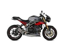 Échappement Mivv SLIP-ON SUONO ST. STEEL Bas Compatible avec TRIUMPH SPEED TRIPLE 2016 > 2017 Euro4