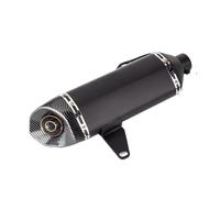 Échappement Moto à Trois Sorties Silencieux D'échappement À Manchon Coulissant pour Moto, Compatible avec Les Modèles 250/300/400, avec Réduction du Bruit(Type F1)