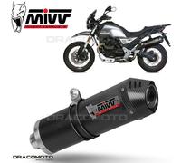 Mivv Oval Moto Guzzi V85 Tt 2019-24 M.013.lec Homologated Slip On Muffler Argenté Homologated