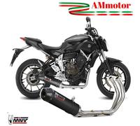 Echappement Moto Mivv Yamaha MT 07 2018 Oval Carbon Cap Complete Exhaust