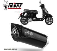 Pot D'echappement Mivv Mover Acier Noir Piaggio Vespa 300 Gts 2008 > 2020