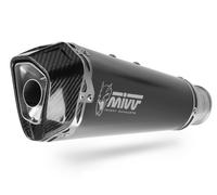 P.009.LDRB - Silencieux MIVV DELTA RACE Inox Noir VESPA GTS 300 (21-23)