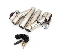 Échappement Pointu Lot 2 Soupapes D'échappement Électriques,0, 25 5 75 3 Pouces SS304 + Kit Commande À Un Interrupteur Queue Voiture Silencieux(2.0inch)