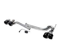 Échappement Quadruple Pour BMW Pour F10 F11 F18 525i 520i 530i 523i Série 5 G30 G31 Pour M5 Embout De Silencieux Pare-chocs Arrière Embouts D'éChappement(Noir)