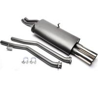 Échappement sport 2x76mm DTM haut rond pointu avec ABE pour BMW Série 3 E30 6-cyl 320i 325i