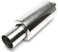 Échappement sport en acier inoxydable 110 / 45mm rond pointu avec Silencer dans le tuyau final universel