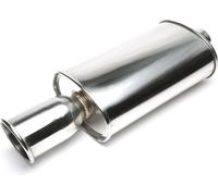 Échappement sport en acier inoxydable 115mm rond biseauté avec absorbeur universel